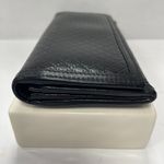 Gucci  Black Calf Leather Diamante Long Bifold Wallet - Preowned Photo 2