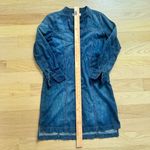 Madewell Denim Shirt Dress Long Sleeve Button-Up Casual Chic XS Fall Staple Photo 2