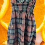 She's Cool Pink, Blue and Black Dress with White Embroidered‎ Flowers Size 2X Green Photo 0