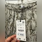 ZARA BNWT Chiffon Wide Leg Animal Snake Print Trousers L Photo 3