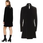 Reformation BLACK VELVET LIBRA KNIT DRESS X LARGE NWT Photo 4