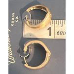Universal Threads Universal Thread 3 Pair Hoop Earrings Gold Silver Tone Hinged Hammered New Photo 5