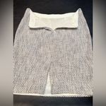 J.Crew Cotton Linen Blend No. 2 Pencil Skirt Navy and Cream Size 2 Photo 2