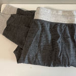 Alo Yoga Grey Two Tone Cuffed Jogger Sweatpants Lounge Athleisure Workout M Photo 0