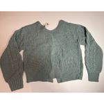Jessica Simpson  Womens Medium Cardigan Sweater Knit‎ Button Front Blue Photo 4