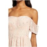 Dress the Population River Pink Floral Lace Off The Shoulder Dress XS Photo 2