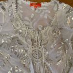 Hale Bob  Cabana Silk Embroidered Floral Metallic Resortwear Vacation Tunic S Photo 1