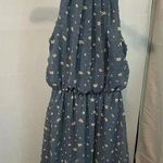 Blue Rain Womens Dusky Blue Calliope Ruffle Bottom Dress Sz XS - bin 12 Photo 0