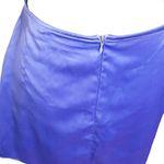 Danielle Guizio Satin Mini Skirt In Lilac Prime Side Slit Women’s Size L Flawed Photo 5