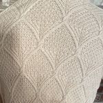 Jeanne pierre   Women's Cream Cable Knit Cowl Neck Sweater Size M Photo 4