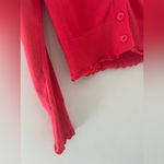 Molly Bracken  BUTTONED V-NECK CARDIGAN WITH SCALLOPED EDGING XS Photo 6