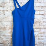Diane Von Furstenberg DVF  Nomie Knit Stretch Asymmetric Dress in Blur Size 10 Photo 0