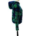 Patagonia Retro X Cardigan Hoodie Blue Green Black Deep Pile Fleece Size Small Photo 2