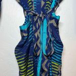 NWOT SILK ROBE BLUE GREEN Size undefined Photo 3