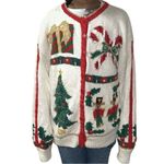 Urban Outfitters Maria Kristina UO Knitted by by Hand Button
Down Holiday Cardigan (Size Small) Photo 1