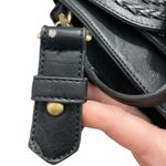 Antik Kraft  Black Vegan Leather Shoulder Bag Photo 7