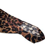 Anne Klein NWT Leopard Print Women’s Blouse Button Front Tab Sleeve Large Photo 5