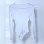 Love Tree Women’s White Long Sleeve Casual Bodysuit Photo 3