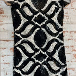 Tracy Reese  Black and White Sequin Mini Dress Photo 0