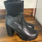Madden Girl ‎ Stealtth Black Heeled Boots Size 9 Photo 0