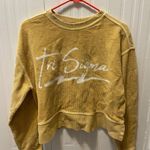 Tri Sigma Cropped Sweatshirt Orange Photo 0