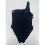 ANDIE Swim The Nantucket One Piece Swimsuit Sz L Black One Shoulder Photo 1
