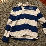 University of New Haven Blue and white rugby long sleeve size small Photo 0