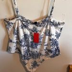 NWT Toile Print Bodysuit Blue Size 4X Photo 3