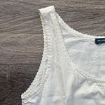 Brandy Melville  White Mini Dress Button Drown Cotton Photo 3