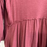 Tiffany & Grey 3/4 sleeve v neck baby doll blouse size XL Pink Photo 1