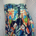 Raga Nocturnal Affair Floral Butterfly Bird Printed Mini Skirt Size US Large Photo 4