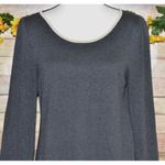 Max Studio  Ladies L Gray Sweater Dress Balloon Sleeves at Knee Career Neutral Photo 1