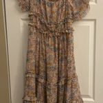 Love The Label Floral Tiered Dress Size Medium cottagecore whimsical fairy Photo 0