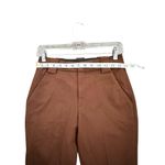ALC Frank A.L.C. Sophie Dress Pants Solid Brown Straight Leg Mid Rise Slacks Size 00 Photo 4