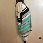 Kaileigh  Sleeveless VNeck Striped Green Gray Black‎ Size XL Photo 1