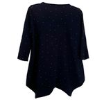 Carmen Marc Valvo Carmen Mark Valvo navy studded sweater size Medium Photo 2