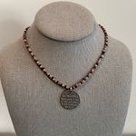 Handmade NEW FANTASTIC BEADED CHOKER NECKLACE SILVER TONE PENDANT “WANDERLUST … Photo 1