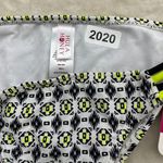 Hula Honey  Women's Bikini Bottom Black Neon Yellow Size Small Strappy Hips Photo 3