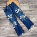 Levi's Vintage orange tab Levi’s distressed‎ kick flare crop jeans Photo 0