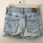American Eagle Hi-Rise Shortie Shorts Light Wash Photo 4