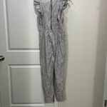 Rebecca Taylor La Vie Blue Meadow Floral Jumpsuit Size Small $295 Photo 5