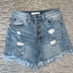 Nature Denim ‎ Jeans Women's size Small High Rise Distressed Frayed Hem Shorts Photo 3
