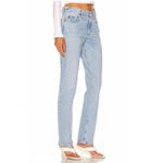 AGOLDE  Women's Lyle Rift Jeans Blue Light Wash Regular Denim Pockets Size 29 Photo 5