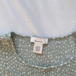 mint pastel light sage green polka dot blouse shirted ruched smocked top Photo 4