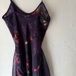 secret treasures Y2k Size Medium Purple Lace Coquette Floral Babydoll Gown Photo 5