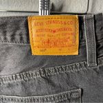 Levi's  501 Black Denim Cutoff Shorts Button Fly High Rise Size 31 Boho Grunge Photo 3