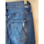 Mother The Mid Rise Dazzler Ankle Leg Jeans Medium Wash Denim Women's Size 25 Blue Photo 4