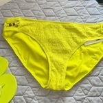 Time & Tru NWT swimsuit Crinkle Bikini Bottoms Bead Accents Green size X-Large Photo 4