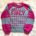 New! LOVESHACKFANCY Fancy Ellyn Pom Pom Crewneck Pullover Sweater Photo 6