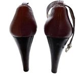 Ralph Lauren Lauren  Brown Strappy Platform Heels Sandals Womens Shoe Size 9M Photo 4